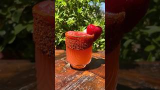 How to make a Strawberry Paloma 🍓recipe drink cocktail mobilebartender tequila strawberry [upl. by Ayota]