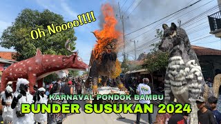 ogoh ogoh Singa Terbakar ❗️FULL Arak Arakan PONDOK BAMBU Desa BUNDER 2024 Susukan Cirebon [upl. by Notserp]