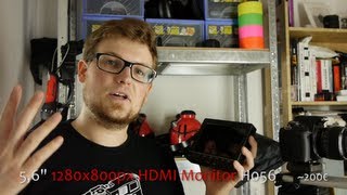 great 1280x800 720p HDMI Monitor H056 for DSLRs and Videocameras REVIEW [upl. by Hsirehc399]