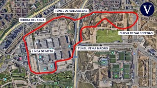 Así será el circuito urbano de F1 de Madrid alrededor del recinto de Ifema [upl. by Annekcm]