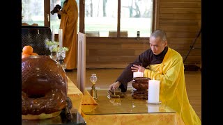 Thich Nhat Hanh Memorial Ceremony Day 5  from Plum Village France  2022 01 26 [upl. by Ahsinad]