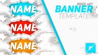 Cool Shattering Banner Template  Free Download  by Caler  Graphic Design [upl. by Foote]