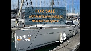 FOR SALE 2007 BENETEAU OCEANIS 40 [upl. by Haleehs]