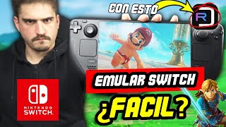 🔴 EMULAR Nintendo SWITCH en Steam Deck FÁCIL ¿SIN CONFIGURAR NADA [upl. by Anoi]