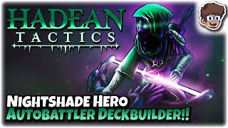 BUSTED Nightshade Hero  Great Autobattler Roguelike Deckbuilder  Hadean Tactics 10 [upl. by Atterg]