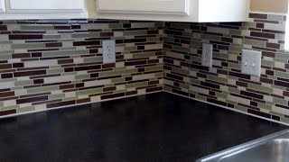 How to install a simple subway tile kitchen backsplash [upl. by Asyla]