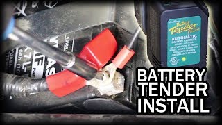 How to Install Battery Tender on Motorcycle [upl. by Ungley]