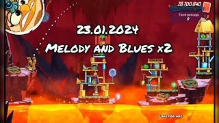 angry birds 2 clan battle 23012024 Melody and Blues ×2 [upl. by Nagram]