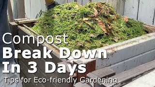 How to Make Fast Compost Timelapse of Compost Breakdown in 3 Days [upl. by Aryajay]