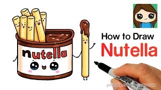 How to Draw Nutella Dip Cute and Easy [upl. by Ube]