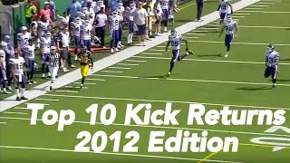 CFL Top 10 Kick Return Touchdowns of 2012 [upl. by Tnirb]