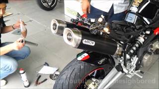 Aprilia Shiver 750 with Arrow exhaust [upl. by Lockhart]