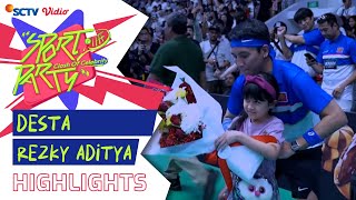 Desta VS Rezky Aditya  Highlights Tunggal Putra  Sport Party [upl. by Laughlin967]