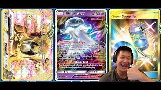 1 Hit Raticate NIHILEGO GX Deck 8 Prize Lock Super Fang KO Combo [upl. by Niu]