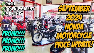 Naka Promo Sila Grab Muna September 2024 Honda Motorcycle Price Update Complete All Units [upl. by Kepner]