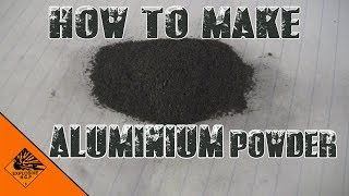 how to make aluminium powder without using foil [upl. by Eniahpets]