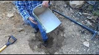 How To Dig A Hole With A Bucket Shovel amp Pickax Fast By Hand [upl. by Paugh]