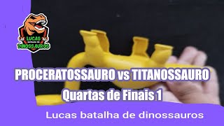 Proceratossauro vs Titanossauros  Quartas de Finais 1  Lucas  Batalha de Dinossauros [upl. by Dnesnwot]