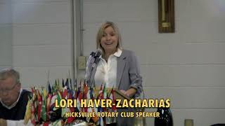 Lori Zacharias Presentation  Hicksville Rotary Club [upl. by Kassi]