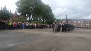 Final parade at Shropshires Copthorne Barracks in Shrewsbury [upl. by Rogergcam]