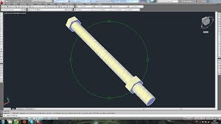 Tutoriel 3D Autocad Modélisation dun Boulon [upl. by Buller]