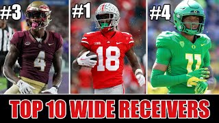 Top 10 WIDE RECEIVERS In The 2024 NFL Draft  MidSeason Rankings [upl. by Dlaner]