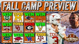 Texas Football Preview Longhorns Going 120 in SEC Debut [upl. by Mallory]