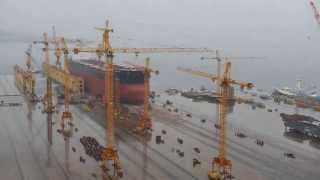 Bulkcarrier Loadout 180000 DWT  Time lapse [upl. by Gauldin]