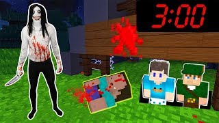 NÃO JOGUE MINECRAFT AS 300 DA MANHÃ O ASSUSTADOR ASSASSINO JEFF THE KILLER APARECEU [upl. by Constancia429]