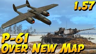 P61 Gameplay On NEW MAP War THunder 157 Gameplay [upl. by Akimat597]