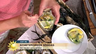 Ostronskola  så öppnar och äter du ostron  Nyhetsmorgon TV4 [upl. by Kary]