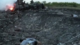 Journalist Bodies turned inside out at MH17 crash site [upl. by Llertnad724]