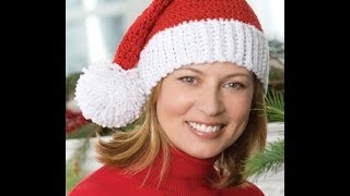 How to Crochet Santa Hat  Video 2 [upl. by Akcirahs]