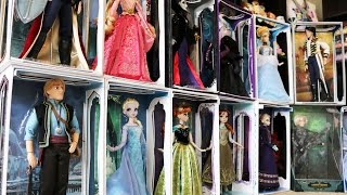 Disney Limited Edition Dolls Collection Tour  Villains Fairies Frozen Cinderella [upl. by Rebma95]