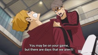 MIYA TWINS FIGHTING SCENE  HAIKYUU Season 4 To The Top Episode 21 [upl. by Elly935]