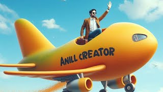 Aeroplane Cartoon Video  Fruits Airplane Funny Video  Flight Struts  Hawai Jahaj Anil Creator [upl. by Nosraep]