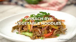 Rotimatic Recipes Spinach Rye Vegetable Noodles [upl. by Everett]