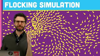 Coding Challenge 124 Flocking Simulation [upl. by Dannel]