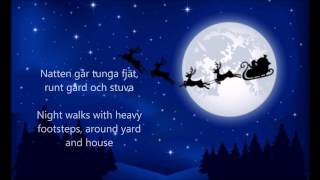 Natten går tunga fjät Sankta Lucia  ENGLISH TRANSLATION [upl. by Sabella529]