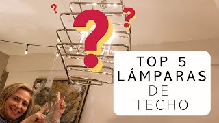 TOP 5 LÁMPARAS de TECHO  Consejos de decoración de interiores [upl. by Stedmann247]