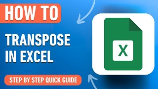 How to Transpose in Excel Easy Tutorial [upl. by Draillih]