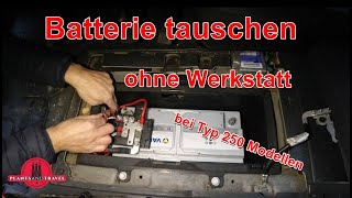 Starterbatterie wechseln bei Typ 250 Modellen Fiat Ducato Peugeot Boxer Citroen Jumper [upl. by Shandeigh]