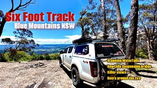 Six Foot Track NSW Stunning waterfalls suspension bridge killer views and beers around the fire [upl. by Airemat]