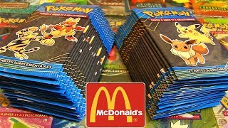 MEGA OUVERTURE DE 40 BOOSTERS MCDONALDS POKEMON [upl. by Suirtimed]