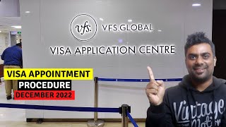 VFS Global Visa Appointment Complete Process Step by Step  December 2022  Appointment for VFS [upl. by Joline22]