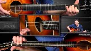 Easy Blues Fingerstyle Techniques and The Rolling E Blues  Guitar Lesson [upl. by Royall830]