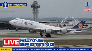 🔴LIVE PLANE SPOTTING at Los Angeles International Airport LAX [upl. by Eerazed]