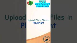 Playwright Tutorial  Upload Single File  Multiple Files Playwright playwrightautomation [upl. by Yekcaj]