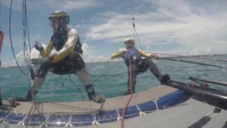 FOILING GYBE ULYSSE NARDIN TEAMGBNACRA Nacra 20 [upl. by Beasley]