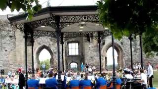 Newark Town Band At Newark Castle quotPateley Bridge Marchquot [upl. by Iaka54]